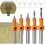Countersink Drill Bit, 5Pcs Quick Change 8mm Adjustable Bit Set with Replaceable Bits 7