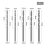 Countersink Drill Bit, 5Pcs Quick Change 8mm Adjustable Bit Set with Replaceable Bits 5