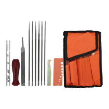 12er-Pack Kettensägenfeile, Schärfset, Rundfeile, Tiefenmesser, Schnellprüfmesser