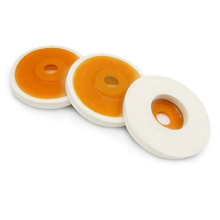Confezione da 4 dischi in feltro di lana rotondi da 5 pollici, per smerigliatrice angolare, lucidatura, diametro foro tampone