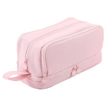 Trousse à crayons grande capacité, trousse à stylos, trousse organisée et mignonne pour l'école, la papeterie et les voyages, rose