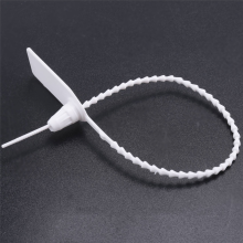100 plastic verzegelingen, genummerde kabelbinders, wegwerpbare zelfborgende borden voor verzending, 250 mm A