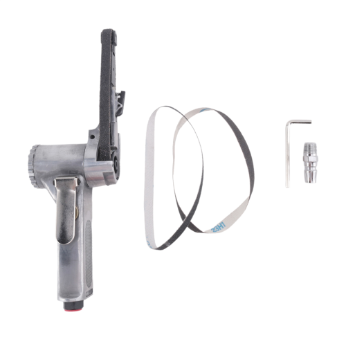 3/8Inch Air Belt Sander Angle Grinding Sanding Machine with Belts for Compressor Small