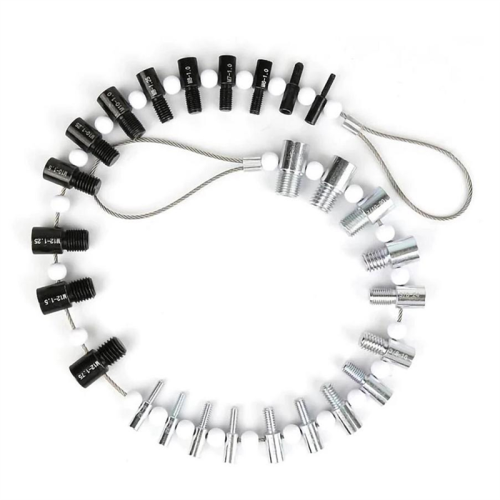 Testeur de filetage portable, outil de mesure de taille mâle/femelle 26 1