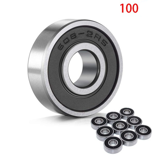 100 pezzi 608- Cuscinetto per skateboard, cuscinetto volvente argento Dimensioni: 8X22X7mm 2