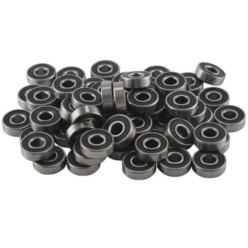 100 pezzi 608- Cuscinetto per skateboard, cuscinetto volvente argento Dimensioni: 8X22X7mm 1
