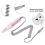 Perceuse à ongles électrique avec poignée 35 000 tr/min, lime à main, ponceuse, accessoire de manucure, rose 8