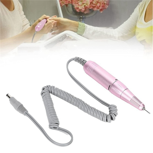Perceuse à ongles électrique avec poignée 35 000 tr/min, lime à main, ponceuse, accessoire de manucure, rose 1