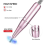 Perceuse à ongles électrique avec poignée 35 000 tr/min, lime à main, ponceuse, accessoire de manucure, rose 9