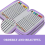 Pencil Case Capacity 72 Holes 4-Layer Solid Color Square Sketch Stationery Gift Black 6