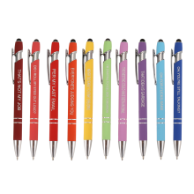 Lot de 10 stylos à bille amusants, démotivants et sarcastiques, stylet tactile Macaron pour bureau, noir