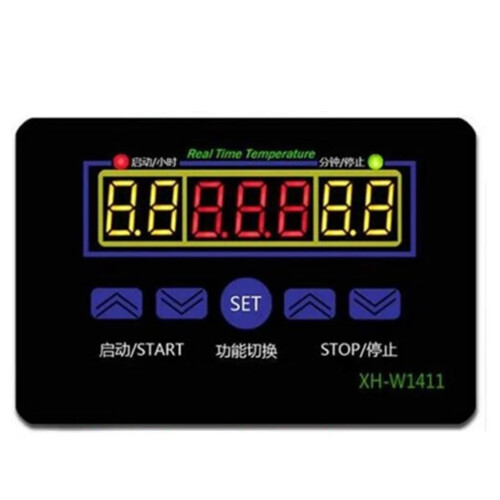 Thermostat numérique à LED W1411 12 V 10 A, interrupteur de commande, capteur pour serres et élevage 1