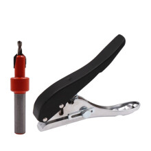 2-delige houtbewerkingsgereedschapset, tang, kaartpons, schroefdeksel met verzinkboor, 2,8 mm, verstelbare positie