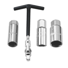 Kit di attrezzi per la riparazione di auto e moto, chiave a bussola per la rimozione delle candele da 16 mm/18 mm/21 mm, impugnatura a T
