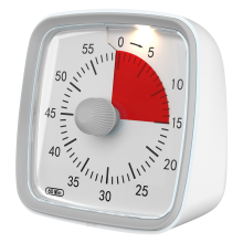 Minuterie de 60 minutes, compte Ă rebours pour classe pour enfants et adultes, outil de gestion du temps pour l'enseignement, gris