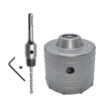 1Set SDS PLUS Beton Lochsäge Elektrische Hohlkernbohrer 100mm 110mm Zement Stein Wand Klimaanlage Legierung Klinge