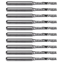 10 pezzi 2 mm x 15 mm Fresa a candela singola in carburo per fresa