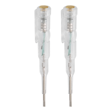 2 Stück 24–250 V Elektriker-Stromkreistester-Stift, reaktionsschneller elektrischer Stift, mit wasserdichter LED-Anzeige