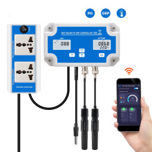 W2839 WiFi-Wasserqualitätsdetektor PH/ORP/TEMP-Elektrode BNC-Sonde für Aquarium-Hydroponik-Monitor EU-Stecker