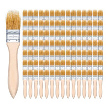 100 pezzi di pennelli per pittura a schegge da 1 pollice, piccoli pennelli per pittura acrilica, pennelli per pittura acrilica, artigianato
