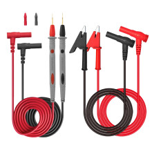 Multimeter-Messleitungen, 1 Paar Leitungen mit Krokodilklemmen und 24 Karat vergoldeten Sonden, 1000 V 20 A Leitungssatz