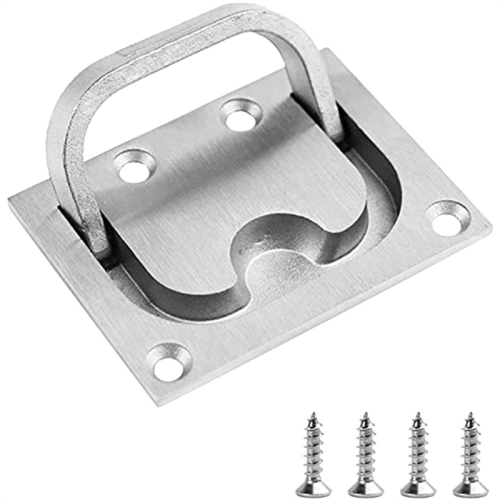 Edelstahl Lukenriegel Solide Bootsgriffe für Deckringzüge Einbauabdeckung