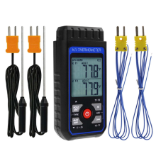 Thermokoppelthermometer Digitaal K-type met 4 thermokoppels, meetbereik -328-2500 HVAC