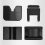 Jacks Stand Pads, Universele Rubber Pad Adapter, Rail Pinch Weld Protector, 4-pack 3