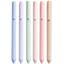 Lot de 6 stylos gel colorés, encre pastel, séchage rapide, pointe fine 0,5 mm, fournitures de bureau, journal d'écriture