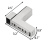 4Pcs Solid Metal Adjustable Wood/Glass Shelf Bracket Wall Mount, Brushed Silver 8