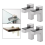 4Pcs Solid Metal Adjustable Wood/Glass Shelf Bracket Wall Mount, Brushed Silver 3