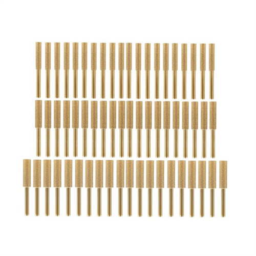 60 Pcs Titanium Plated Grinding Tool Diamond Chainsaw Sharpener Bits High Hardness Sharpening Wheel