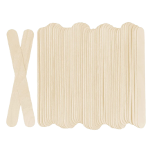 100 bastoncini di legno per ghiaccioli artigianali, lunghi 15 cm e larghi 19 mm, ideali per il fai da te.