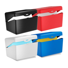 3 x 5 Karteikartenhalter für Karteikarten, Visitenkarten, Rezept-Briefpapier und Schul- und Bürobedarf, 4 Farben
