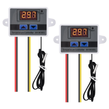 2Pcs XH-W3001 Digitaler Temperaturregler mit Sensor AC110V-220V Thermostatschalter Heizung Kühlung