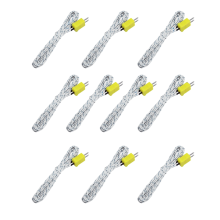 10 stuks 3 meter K-type mini-connector thermokoppel temperatuursensor -50-350 C detectielijn