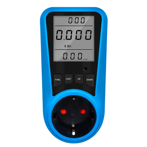 Steckdose Digital Strommessgerät Voltmeter Wechselstrom Zeit Watt Energietester Wattmeter - EU-Stecker 1
