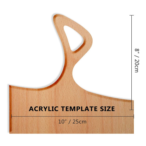 Charcuterie Template Acrylic Handle Cutting Board Router Straight Angled Tracing Stencils Guide Tools B 2