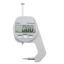 Digital Display Thickness Gauge Electronic LCD Micrometer Metric Wall Measurement Tools 0-20mm Elbow Style