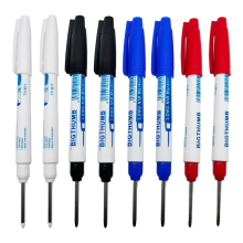 8 Stück wasserdichte Marker für tiefe Reichweite, Marker mit langer Spitze und 2 mm Filzspitze, 30 mm Permanentmarker und Stifte