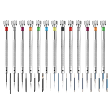 13-teiliges professionelles Schraubendreher-Set, Mikropräzisions-Kit 0,6–2,0 mm, 13 zusätzliche Ersatzklingen für die Uhrenreparatur
