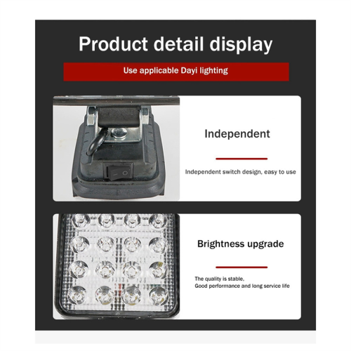 4 Inch LED Work Light for 18V Battery Power Shop Site 2