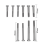 13PCS Auto Lenkrad Puller Harmonic Balancer Getriebe Pulley Kurbelwelle Tool Kit Demontage Entfernung Set 11