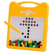 Magnetisch tekenbord voor kinderen en peuters van 3-5 jaar, plezier met kleurrijke kralen en stylus