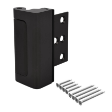 Türverstärkungsschloss, Sichtschutzriegelkonstruktion, 3 Zoll Stopper, kindersicher, Schwarz
