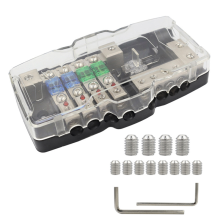 Bloc de distribution d'alimentation, fusible MIDI 4 voies pour autoradio, UTV, bateau, amplificateur stéréo