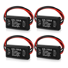 GS-100A Bremslicht-Blinkmodul, DC 12-24 V 2 A 24 W High Controller Rücklicht Sicherheitsaufforderung 4 Stück