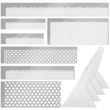1 set di righelli in acciaio inossidabile a maglia 216 400 520 599 699 800 1020 griglia vuota 5D Diamond Art