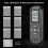 Digital Coating Thickness Gauge 0.01mm/1Mil Black Meter with Screen LCD Display Calibration Function for Car B 5