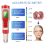 4-In-1 Digital PH Meter with PH/TDS/EC/Temp Function for Hydroponics,For Nutrients Growing, Indoor Garden,Brewing, Pool, 6